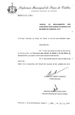 DECRETO NO 11.502 / &ldquo;APROVA OS REGULAMENTOS DOS