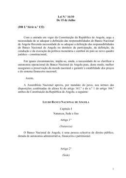 Lei do Banco Nacional de Angola