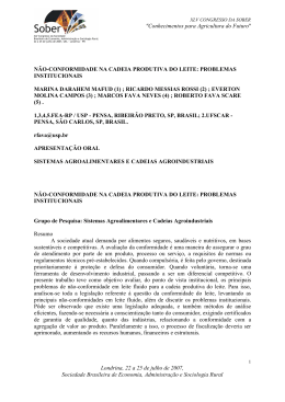 "Conhecimentos para Agricultura do Futuro" N&Atilde;O
