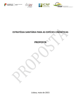 estrat&eacute;gia sanit&aacute;ria para as esp&eacute;cies cineg&eacute;ticas proposta