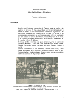 Hist&oacute;ria e Desporto A fam&iacute;lia Her&eacute;dia e o Olimpismo Introdu&ccedil;&atilde;o
