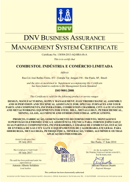 ISO 9001-2008 Combustol - PDF