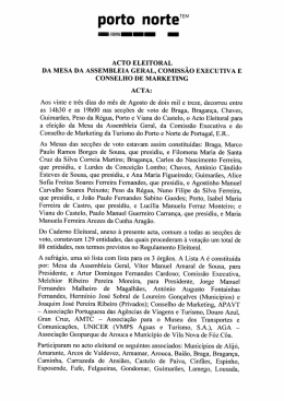 acta global acto eleitoral