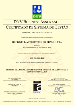 dnvbusiness assurance certificado de sistema de gestão