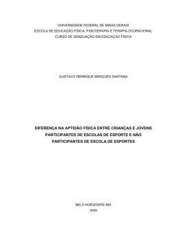 diferen&ccedil;a na aptid&atilde;o f&iacute;sica entre crian&ccedil;as e jovens - eeffto