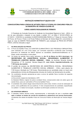 Instrução Normativa nº 03/2014-CEV (Prova de Aptidão Física)