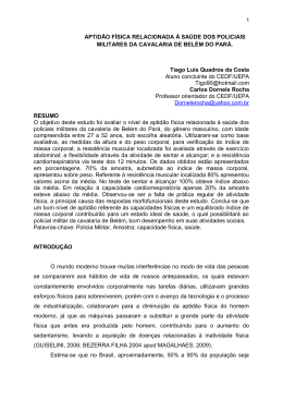 APTID&Atilde;O F&Iacute;SICA RELACIONADA &Agrave; SA&Uacute;DE DOS