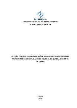 Aptid&atilde;o F&iacute;sica Relacionada a Sa&uacute;de de Crian&ccedil;as e Adolescentes
