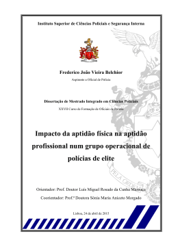 Impacto da aptid&atilde;o f&iacute;sica na aptid&atilde;o profissional num grupo