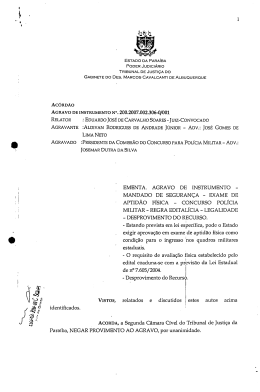 mandado de segurança - exame de aptidão física