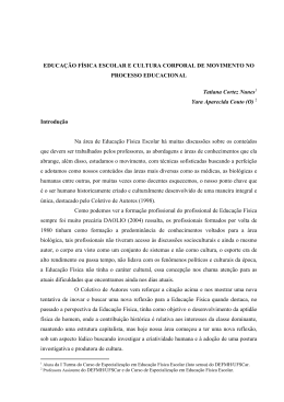 educa&ccedil;&atilde;o f&iacute;sica escolar e cultura corporal de movimento