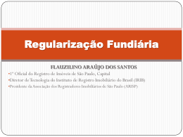 Oficial de Registro de Imóveis Flauzilino Araújo dos Santos