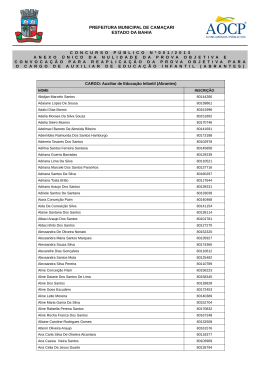 PREFEITURA MUNICIPAL DE CAMA&Ccedil;ARI ESTADO DA BAHIA