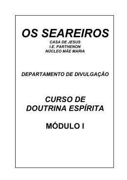 Apostila Curso de Doutrina esp&iacute;rita - M&oacute;dulo 1