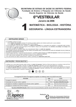 6º VESTIBULAR