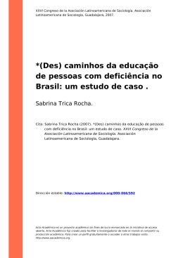 (Des\) caminhos da educa&ccedil;&atilde;o de pessoas com defici&ecirc;ncia no Brasil