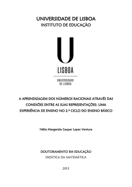 A aprendizagem dos n&uacute;meros racionais atrav&eacute;s das conex&otilde;es entre