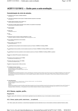 ACEF/1112/15612 — Guião para a auto-avaliação