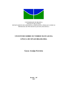 Geyse Ara&uacute;jo Ferreira - Universidade de Bras&iacute;lia