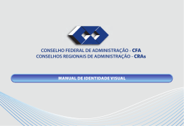 Manual de identidade visual CFA