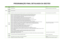 Arquivo com a Programa&ccedil;&atilde;o Detalhada