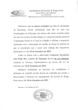 Agrupamento de Escolas de Braga Oeste