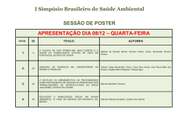 COMUNICA&Ccedil;&Otilde;ES ORAIS - Instituto Evandro Chagas