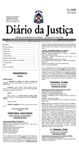 DJ 2996 - Tribunal de Justiça do Estado do Tocantins