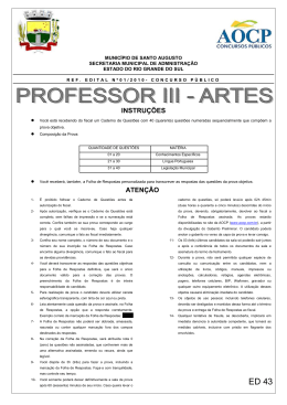 ED43 PROFESSOR III ARTES