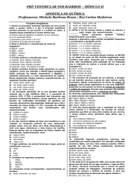 Química - Módulo II