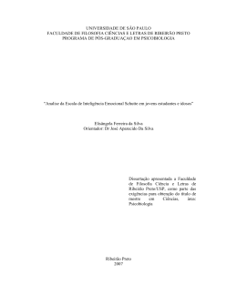 An&aacute;lise da escala da intelig&ecirc;ncia emocional