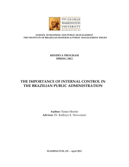 the importance of internal control in the brazilian public