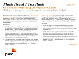 Flash fiscal / Tax flash