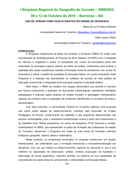 ALMEIDA, Maria da Luz Fonseca - Curso de Geografia