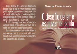 O desafio de ler e escrever - Pesquisa academica