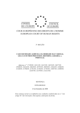 Herdade das V&aacute;rzeas e 22 outros processos reforma agr&aacute;ria c