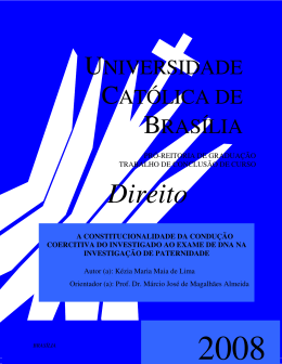Direito - Universidade Cat&oacute;lica de Bras&iacute;lia