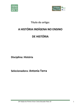 Manual do selecionador - Fundação Victor Civita