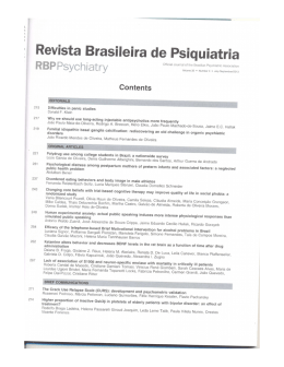 Revista Brasileira de Psiquiatria, v.35, n. 3, 2013