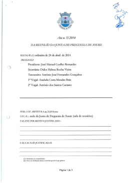 Ata de 24 Abril 2014 - Junta de Freguesia de Soure