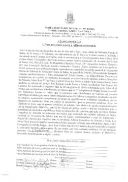 1&ordf; Vara de Crimes contra a Inf&acirc;ncia e Juventude