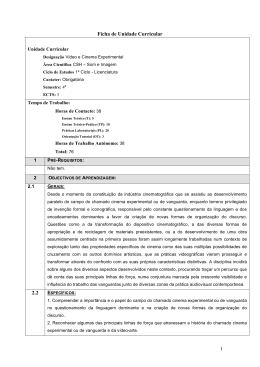 V&iacute;deo e Cinema Experimental