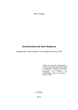 projeto - artur - P&oacute;s-Gradua&ccedil;&atilde;o em Hist&oacute;ria da UFPR