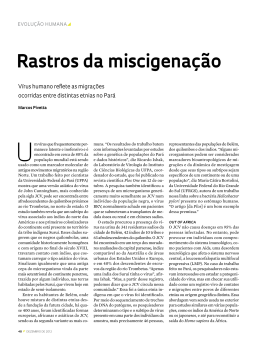Rastros da miscigenação - Revista Pesquisa FAPESP