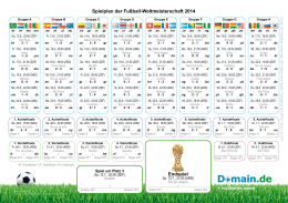 Spielplan der Fußball-Weltmeisterschaft 2014 Endspiel