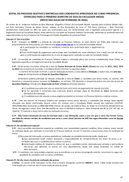 Edital - INSTITUTO MODAL