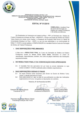 . FEDERAÇÃO DE FUTEBOL DO PIAUI