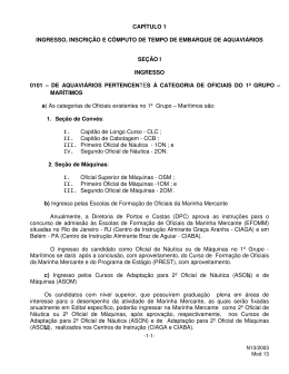 Ingresso, Inscri&ccedil;&atilde;o e C&ocirc;mputo de Tempo de Embarque de