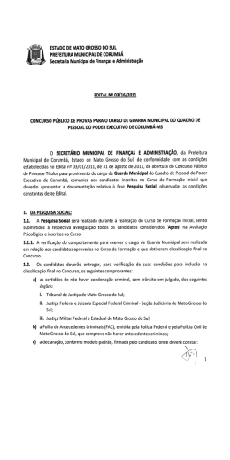 EDITAL N&ordm; 03/16/2011