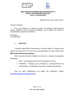 Edital clicando aqui - MBA em Marketing Estrat&eacute;gico USP
